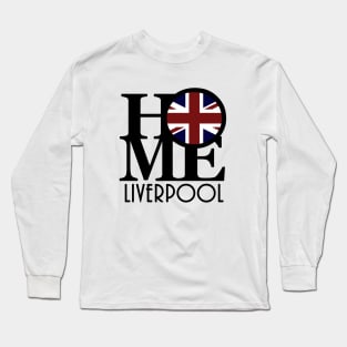 HOME Liverpool (UK Flag) Long Sleeve T-Shirt